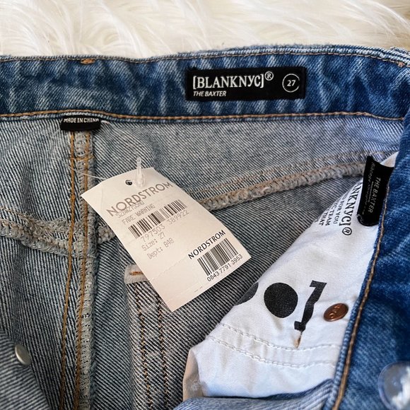 BLANK NYC The Baxter Overlap Ribcage Straight Leg Jeans 27 - Picture 14 of 14